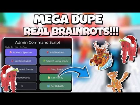 Steal A Brainrot Script REAL DUPE OG😶‍🌫️😶‍🌫️