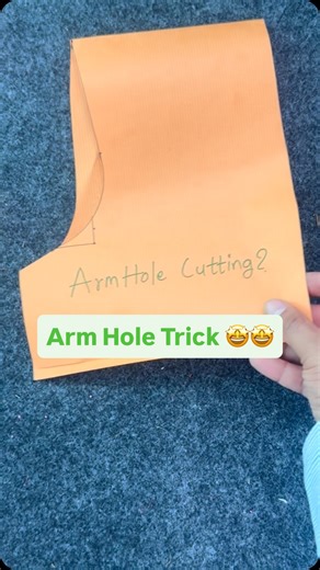 Anjali Fashion on Instagram: "Arm Hole Easy Trick 🥳🥳"