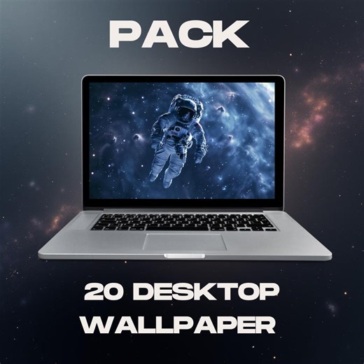 Einsamer Astronaut als Desktop-Hintergrundbild, einsamer Weltraumforscher, ruhiger Science-Fiction-Weltraumhintergrund, futuristische Kunst, digitaler Download für PC und Mac in HD und 4K - Etsy.de