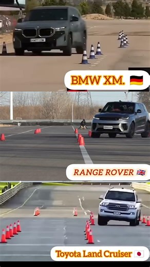 ​BMW XM vs Range Rover vs Toyota Land Cruiser: The Ultimate Moose Test Comparison #shorts
