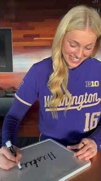 Channeling our inner third-grade cursive lessons ✍️ #softball #cursive #qotd #softballtiktoks