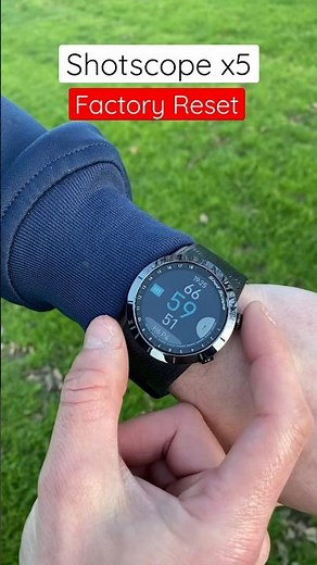 Shot Scope X5 gps watch how to do a factory reset. #golf #tip #golfwatch #trending #viral #howto