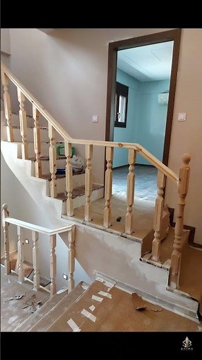 Modern Stair Railing Installation | Interior Renovation Showcase