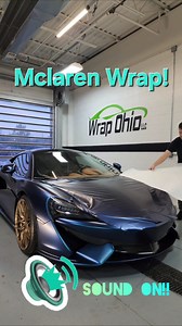 Wrapping this McLaren 570s in Avery Dennison Graphics Solutions - North America Satin Frozen Ocean 🌊 #asmr #asmrsounds #wrap #carwrap #mclaren | Wrap Ohio