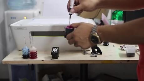 HP 打印机连喷墨盒加墨操作教程及注意事项