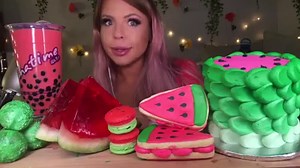 ASMR WATERMELON CAKE, BUBBLE TEA, CAKE POP, MACARON, SANDWICH COOKIE, JELLY SLICE MUKBANG YouTube channel: https://www.youtube.com/watch?v=K_Q5-UocHdE Coldest Giveaway 👉 https://thecoldestwater.com/naomi-giveaway Shop The Coldest Water 👉 https://thecoldestwater.com/?ref=HunniBee Use Promo code “ASMR" to get 10% OFF your entire order. What is ASMR and why am I whispering? ASMR (autonomous sensory meridian response) is a relaxing, often sedative sensation that begins on the scalp and moves down 
