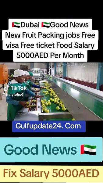 New Fruit Packing Jobs in Dubai with Free Visa