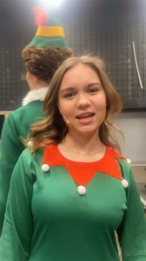 Buddy The Elf and Jovie🫶🎁🎄#theaterkids #theatertok #elfthemusical