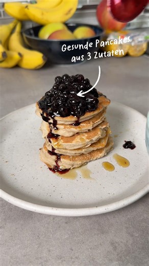Gesunde Pancakes aus nur 3 Zutaten