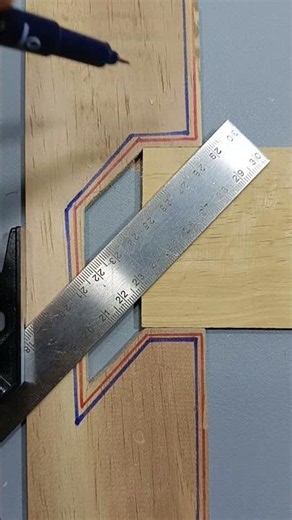 smart trick to measure wood corners #woodworking #art #diy