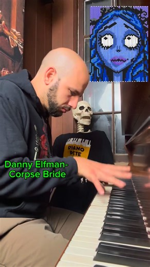 Piano Pete on Instagram: "Danny Elfman- Corpse Bride Theme on an Out of Tune Piano 🎹 👻 🎃 #halloween #halloweenmusic"
