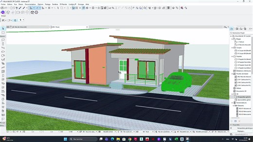 Modélisation 3D d’une villa basse de 3 Pièces sur Archicad27✍🏾….. #DANN_CONCEPT_DISPONIBLE_POUR_VOS_CONCEPTIONS_DE_TOUS_TYPES_DE_PLANS_2D_3D_ET_ANIMATION_3D #Whatsapp_0758683913 #cotedivoire🇨🇮225 #amerique🇺🇸 #canada_life🇨🇦