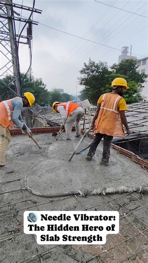 3.8K views · 24 reactions | Use of Needle Vibrator During Slab...