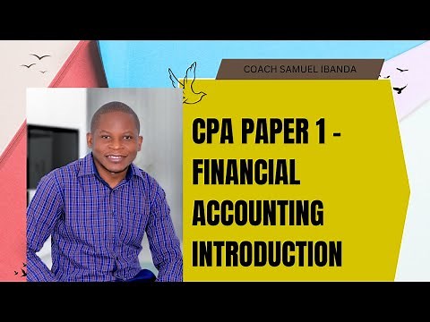 CPA PAPER 1- FINANCIAL ACCOUNTING INTRODUCTION