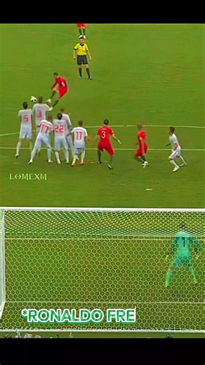 Ronaldo Freekick Technique 🤯🥅⚽ #shorts #ronaldo #freekick #ronaldofreekick