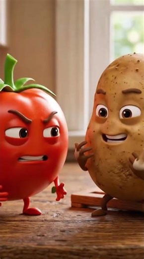 Potato vs Tomato Funny Conversation 😂 | AI Animated Comedy Short | InstaCut AI
