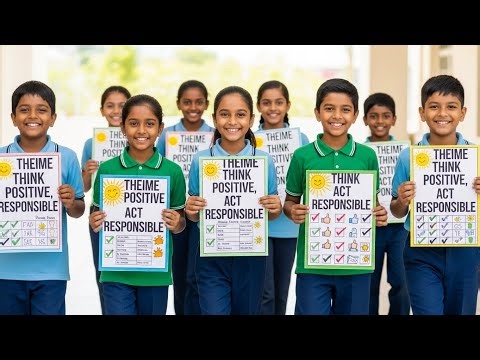Think Positive, Act Responsible | Students Awareness Activity | Monthly Theme Presentation