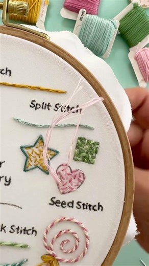 Learn seed stitch with me!