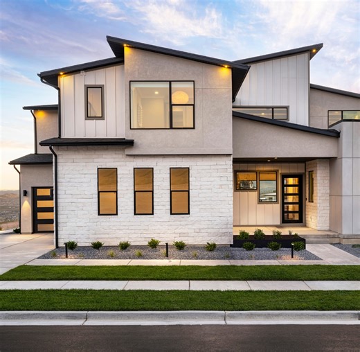 Explore the highly sought-after Fairbanks model home with panoramic views of the Valley, Utah Lake, and the Wasatch Mountains in Lehi, UT. For more on this fully furnished quick move-in home at Toll Brothers at Lakeview Estates, visit our website: https://bit.ly/49uHtpv | Toll Brothers