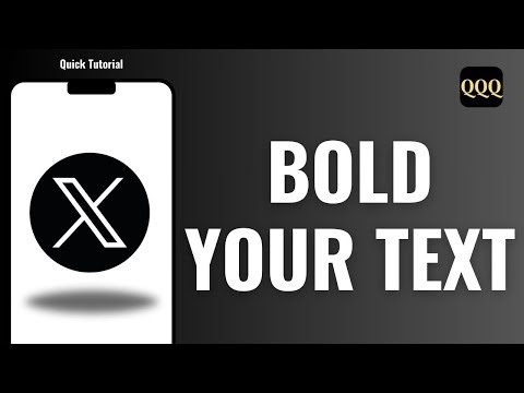 How to Bold Text on X Twitter App