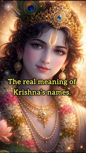 Every Name of Krishna Has a Secret Meaning… Which One Touches Your Heart? #krishna #sanatandharma