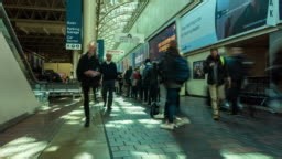 Time lapse of Union Station at Washington DC in rush hour, United...