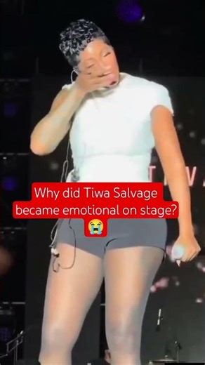 why did Tiwa Salvage Broke down on stage in Cotonou😢 #tiwasavage#musician#superstar#performance#fyp