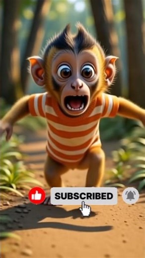 “Monkey Runs From His Shadow! 😱🐵” | Monkey TV