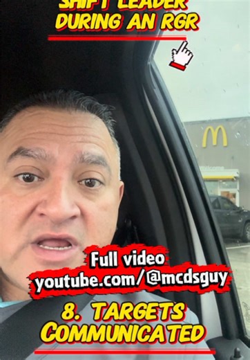 Run a better shift on your visits - number 8 know your targets #parati #fyp #mcdonald #motivation #leadership