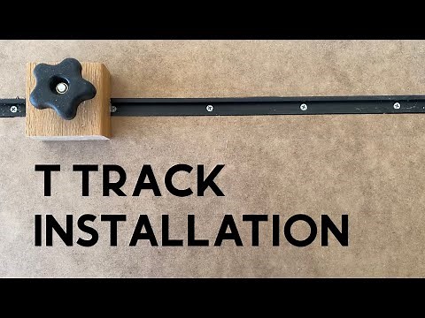 Installing T Track and Making a Custom Stop Block