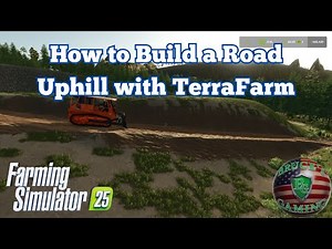 How to Build a Road along a Hill side with Terra Farm in #fs25
