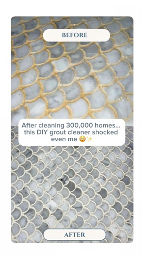 ✨ Grout Hack You NEED to Try ✨ I own a professional cleaning company and have cleaned over 300,000 homes — testing hundreds of cleaning products to find what actually works. 🧽 And THIS DIY grout cleaner still blows me away every time 🤯It makes your grout look brand new with barely any scrubbing! Follow @carecleaning for more cleaning tips & hacks! I share everything I’ve learned so you can clean your own home like the professionals ✨ Comment “CLEAN” for my free Cleaning Checklist PDF the exact