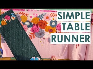 How to make a simple quilted table runner using border fabric!