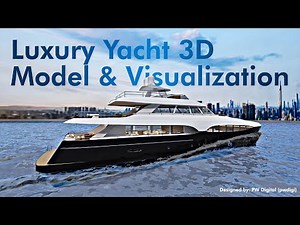 Luxury Yacht 3D Model & Visualization | CGI Design Showcase