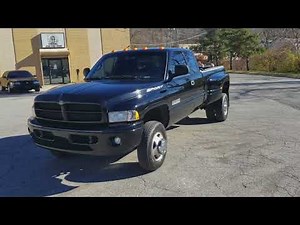 1999 Dodge Ram 3500 5.9 Cummins Diesel Laramie Black on Black Leather 120k FOR SALE! CLEAN 2nd Gen!