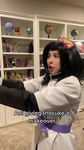 My First Time Wearing Makeup Experience | Inosuke Cosplay Transformation