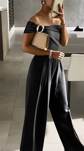 Chic Me on Instagram: "This one-shoulder jumpsuit has been such a go-to for evening plans lately. Super comfy, a bit dressy, and easy to style. Link’s on Amazon if you want a look. ✨"