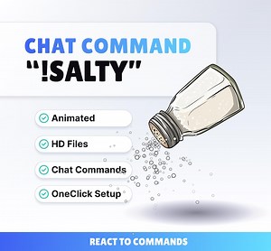 STREAM WIDGET - Salty - Chat Command for Twitch and Youtube // Instant Download - Etsy