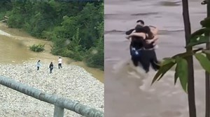 Dramáticas imágenes: El último abrazo de tres amigos antes de morir ahogados [VIDEO]