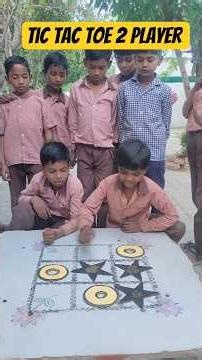 Tic tac Toe 2 player 🎯✍️ #viralnow #education #tictactoe