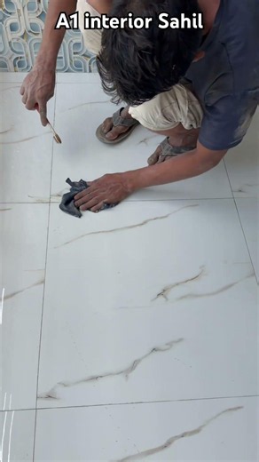 How do you fill grout in tile joints !! #civilengineer #interiordesign #civilwork #shorts #viral