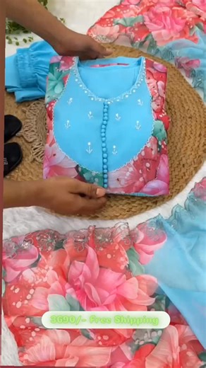 Harnoor Chaudhary on Instagram: "👗💥💥Presenting By New Party Wear Look Fox Gerorrget Gown With Dupatta , pant , 🛍️ *Febrics Tyep* 👗Gown Febrics Fox Georgette Heavy Quality FabricWith Handwork Neck And Sleeve ,Full Long With Creap Pant , Taby Silk Digital print Dupatta With Embroidery Sequence Work Broder 👗 Type : Handwork Neck 👗Gown : Fox Georgette Heavy 👗Gown : Length 50 In 👗Gown Inner : American Heavy Butter Cotton 👗Gown Flair : 3 Meter 👗Sleeves - Full Long 👗Dupatta : Taby Silk Heav