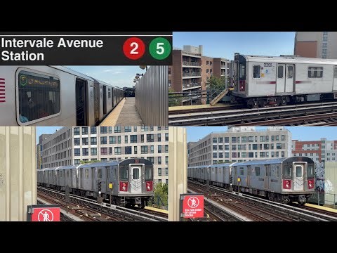 R142 (2) & (5) Trains Action @ Intervale Avenue