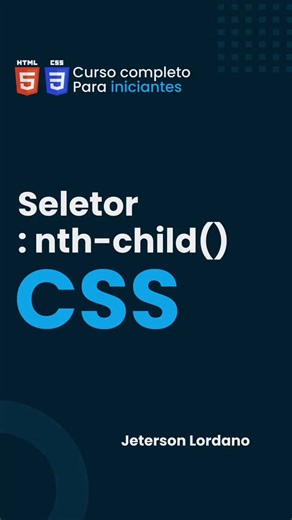Seletor nth-child CSS #dev #code #htmlcss #html #programador