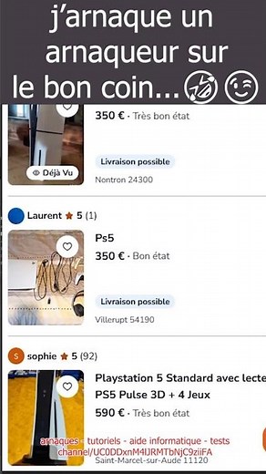 I scammed a scammer on Le Bon Coin 🤣😉 #scam #Le Bon Coin #prevention