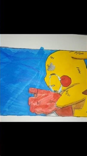 Pikachu sad drawing #anime #art