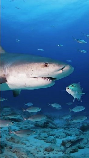 Giant Bull Shark Dwarfs Every Fish Around It