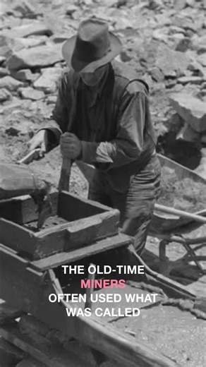 The Old Time Miner’s Would Often use a Rocker Box to Get Gold #shorts