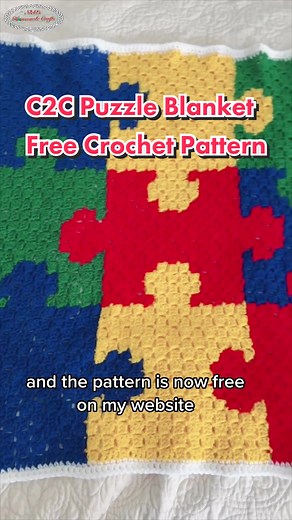 If you love C2C you'll love this puzzle blanket! With only 30x40 inches this baby blanket makes a great beginner-friendly weekend project! 😀 The pattern comes with both the written instructions and the pixel graph. ❤️ You have a few options to get the pattern: 1. You can get the free pattern with ads on my website! 2. Or get it as a pdf through Ravelry and Etsy! 3. Or with trackable check-off boxes in my membership 4. In a pdf Ebook with 39 additional patterns and extra videos and tutorials! It