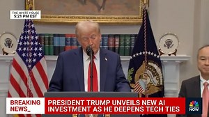 1.2K views · 53 reactions | Trump announces 'Stargate' AI infrastructure project with 'colossal data centers' President Trump is joined by Larry Ellison, Masayoshi Son and Sam Altman to announce a new American company that will invest $500 billion in AI infrastructure. | The Steve Gruber Show | Facebook